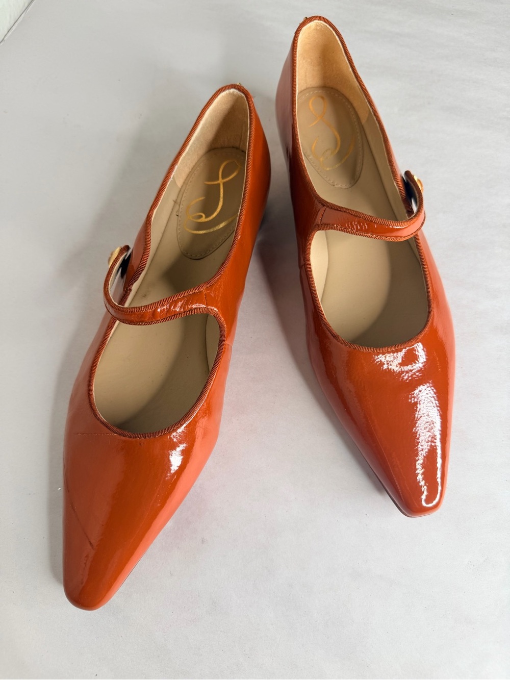 Sam Edelman Jene copper Mary Jane flat heel